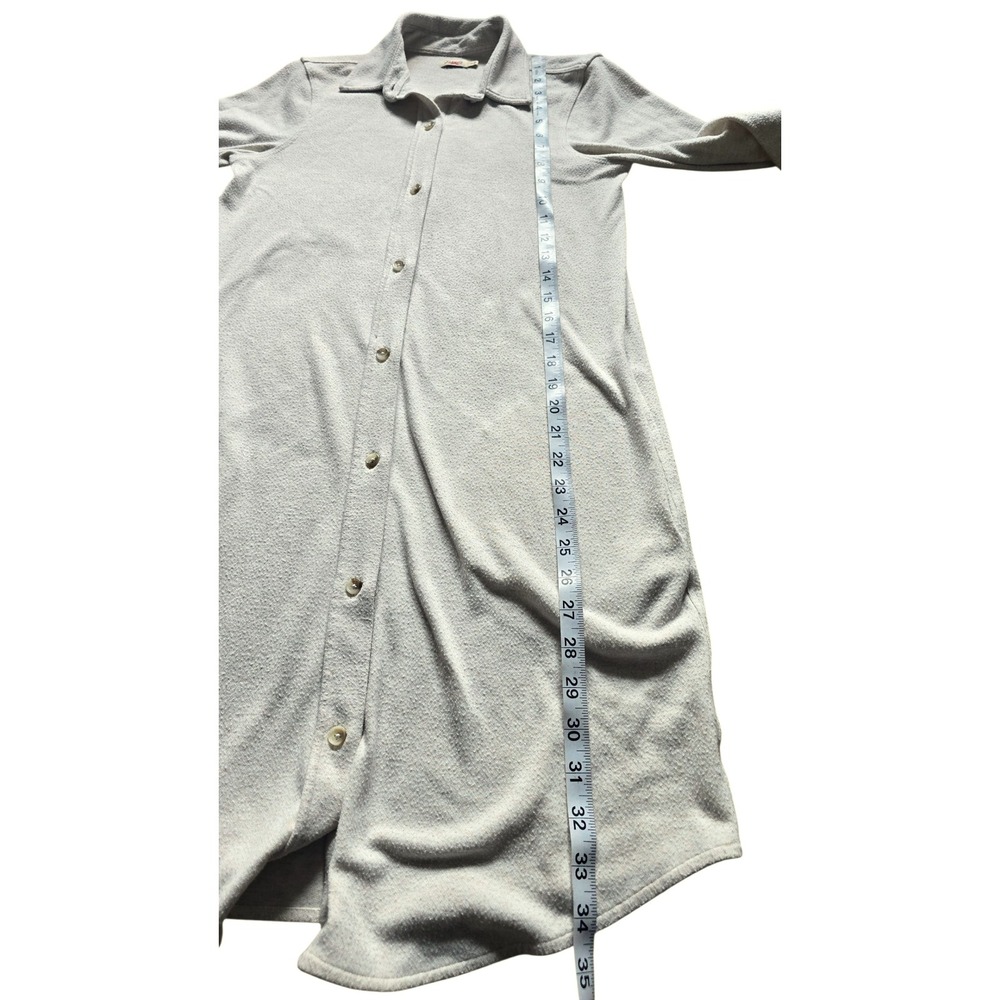 Faherty Legend Long Sleeve‎ Sweater Dress Size Cream XS - Picture 6 of 8